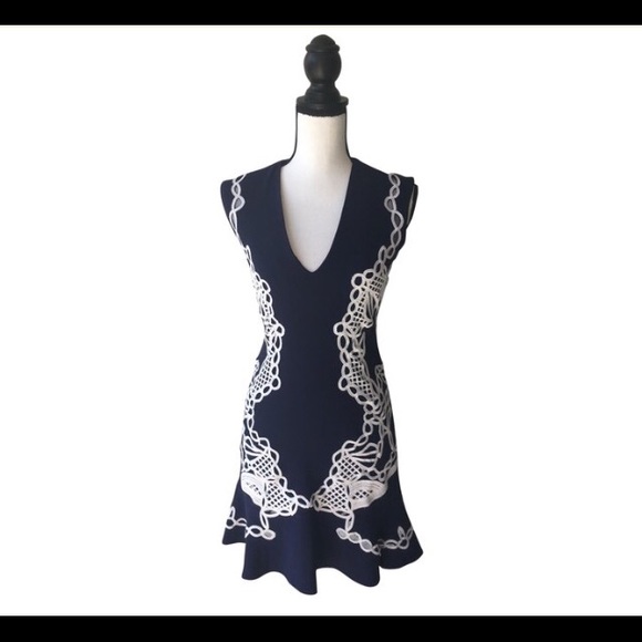Jonathan Simkhai Dresses & Skirts - Jonathan Simkhai Navy & White Sleeveless Dress